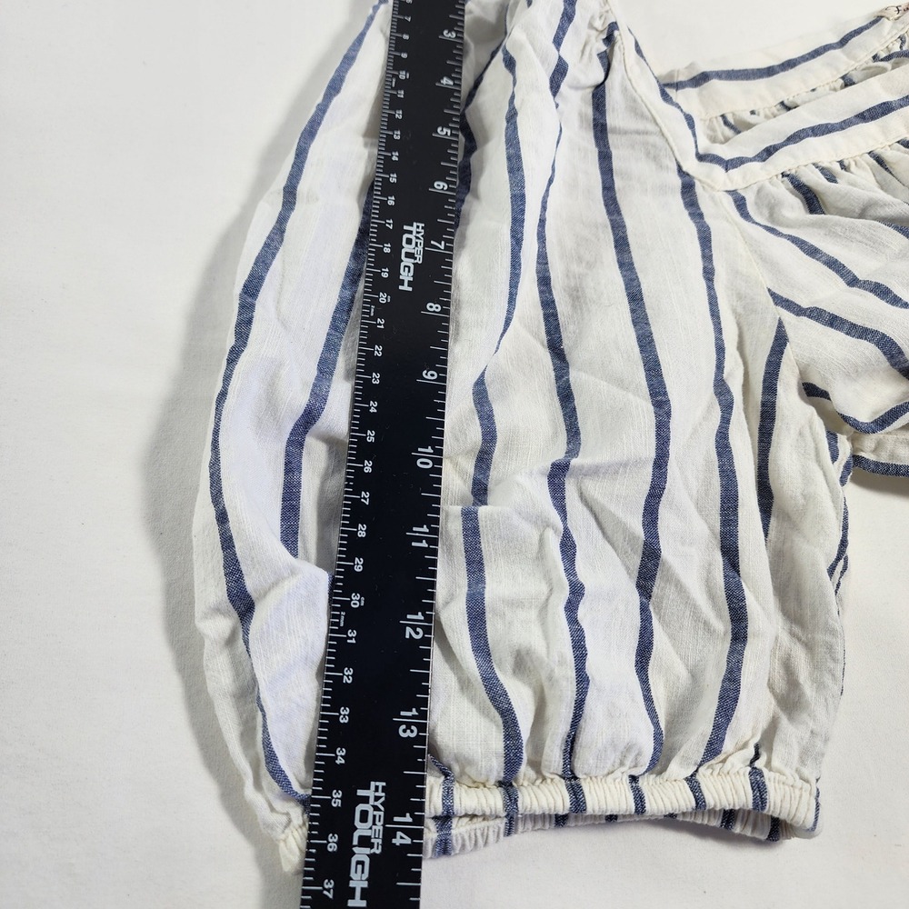 Faherty 100% Cotton Coastal Womens Dress Large Striped Beach Nautical Vacation - Picture 9 of 13